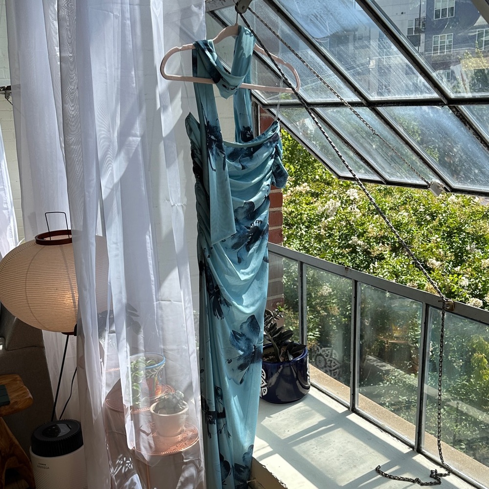Peppermayo Blue Floral Maxi Dress